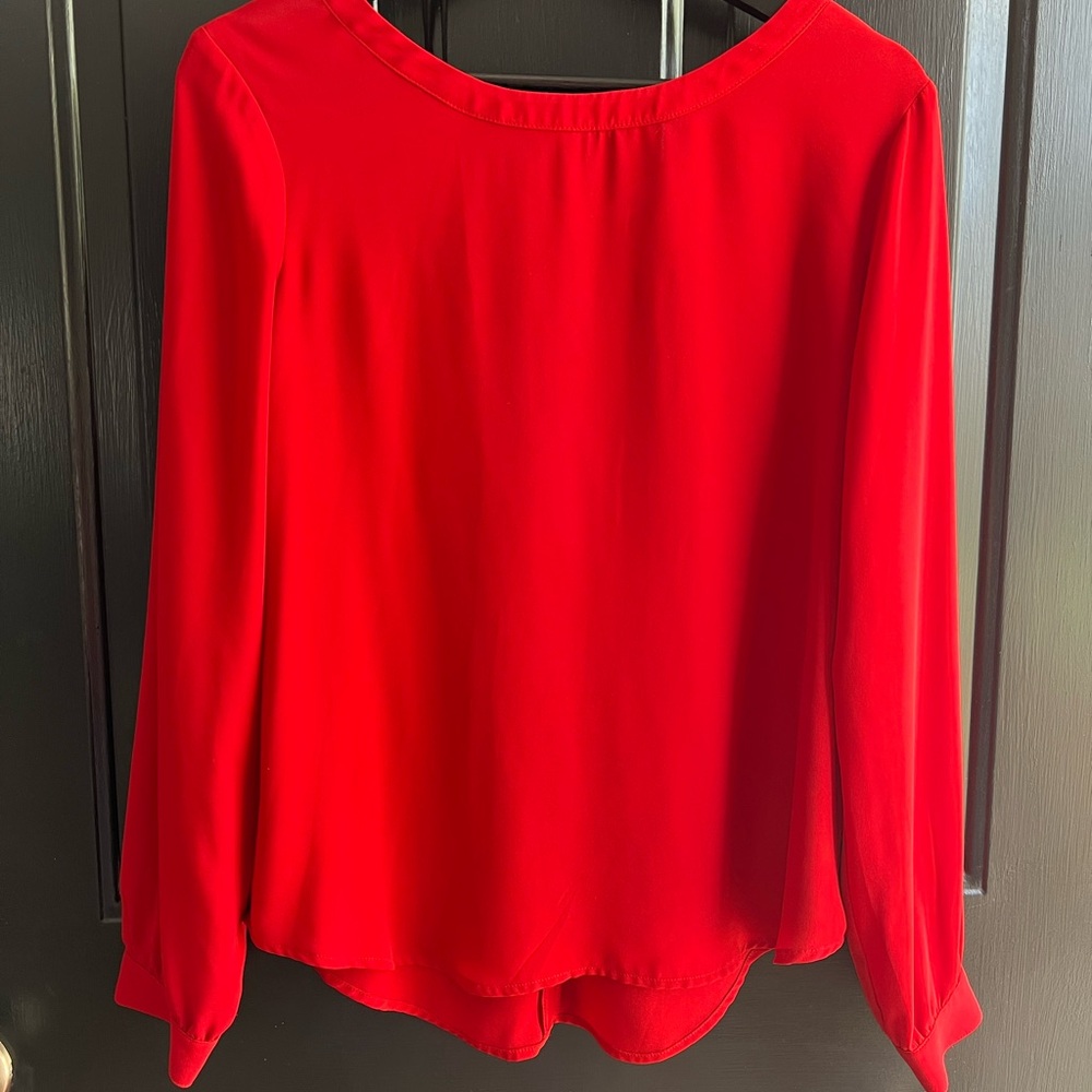 LOFT Outlet Red Blouse